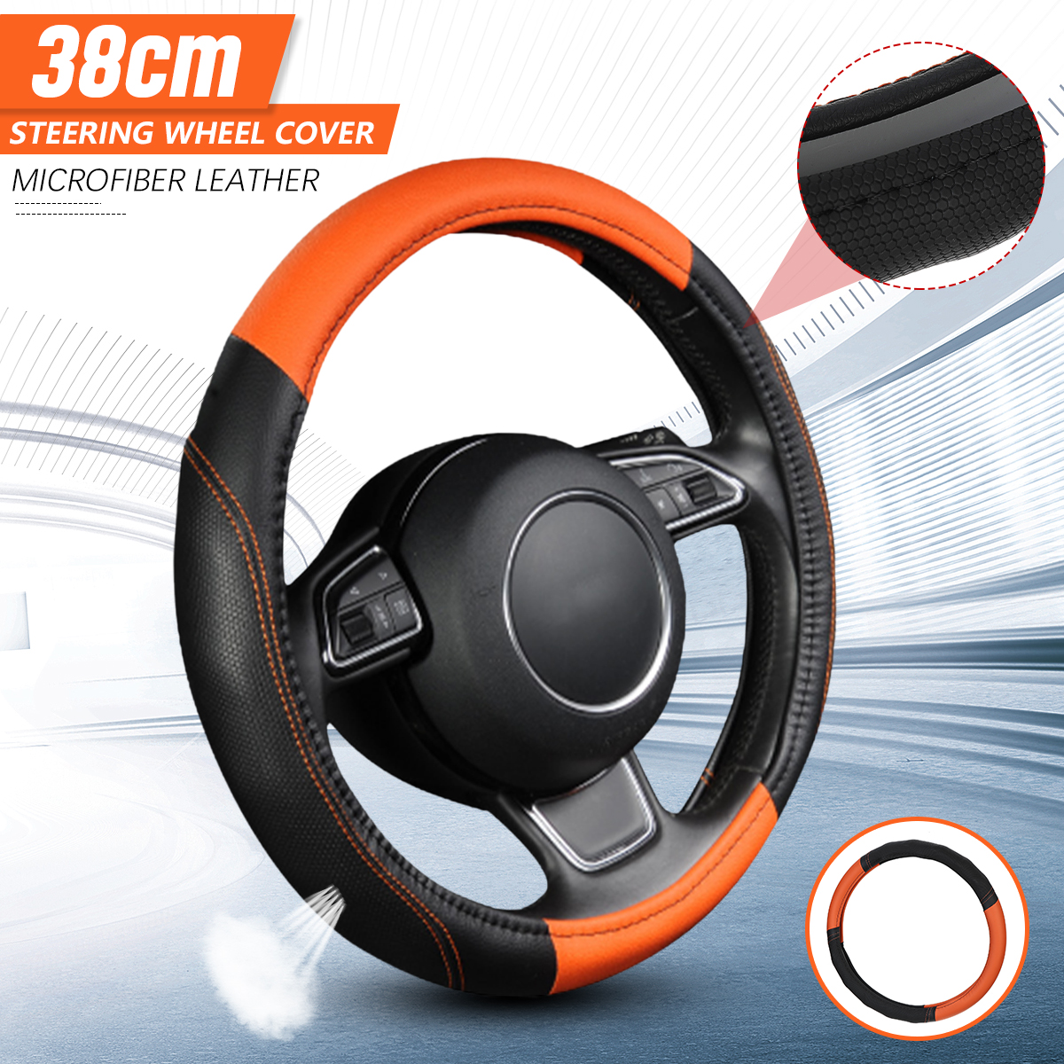 Universal-Car-Steering-Wheel-Cover-Protector-Anti-slip-Breathable-Leather-1796533