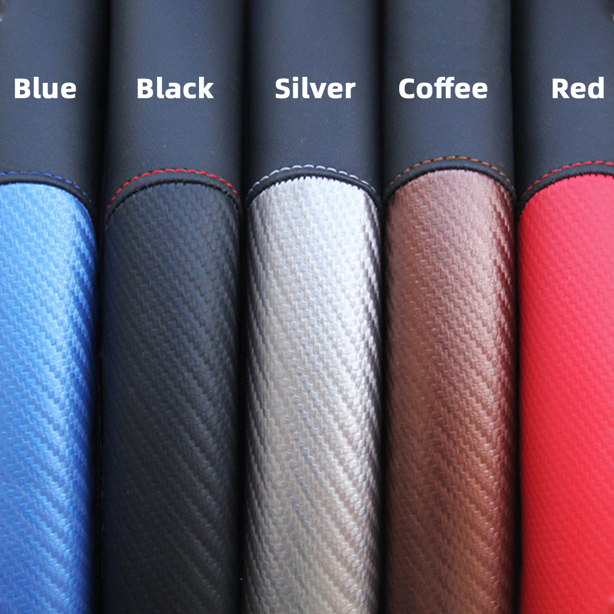 Universal-Carbon-Fiber-PU-Leather-Car-Steering-Wheel-Cover-Protective-1767437