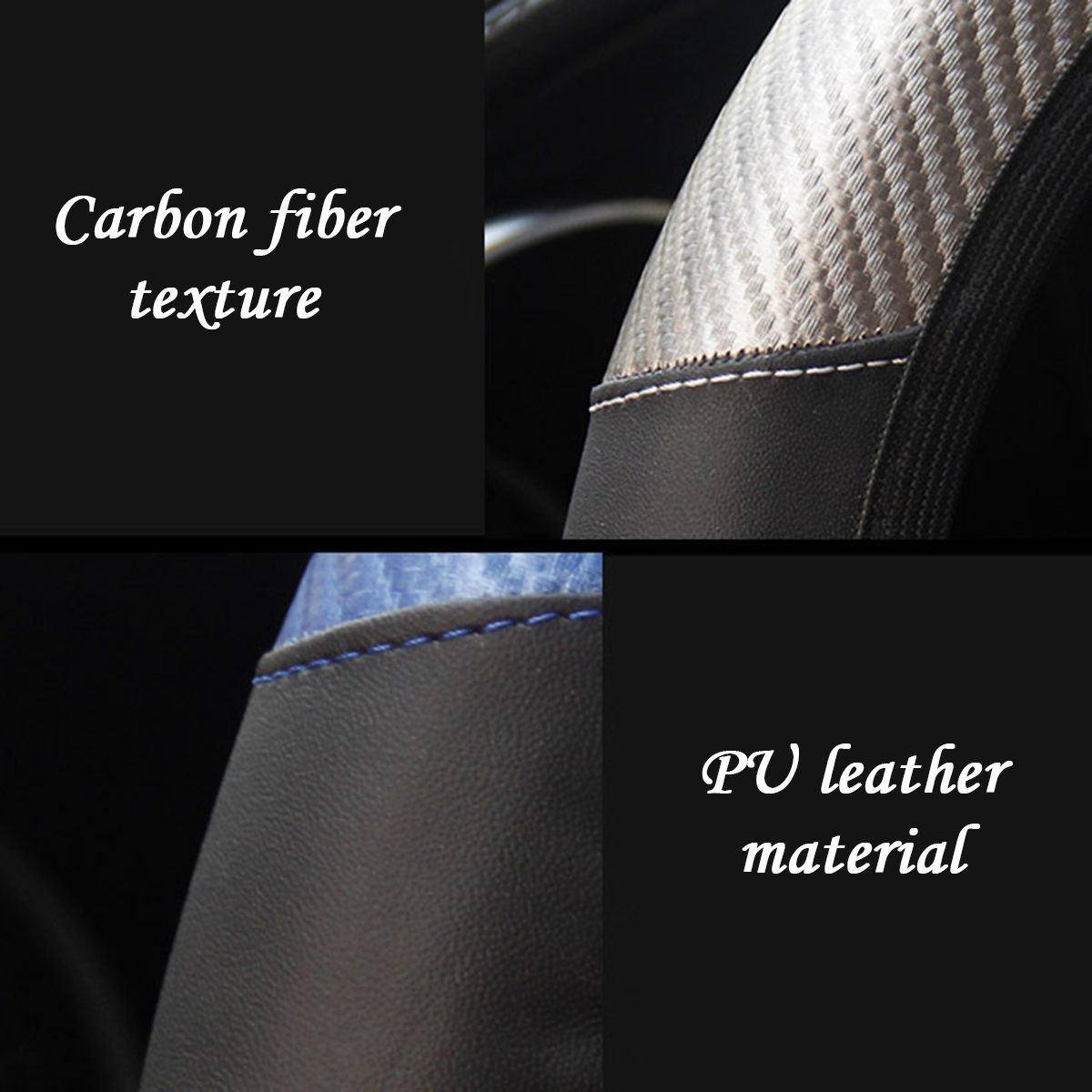 Universal-Carbon-Fiber-PU-Leather-Car-Steering-Wheel-Cover-Protective-1767437