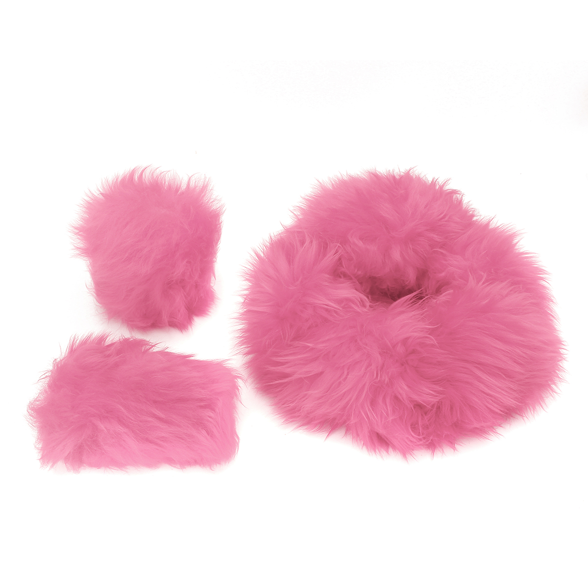 Winter-Furry-Car-Steering-Wheel--Gear-Knob-Shifter-Parking-Brake-Covers-Set-3Pcs-1655631