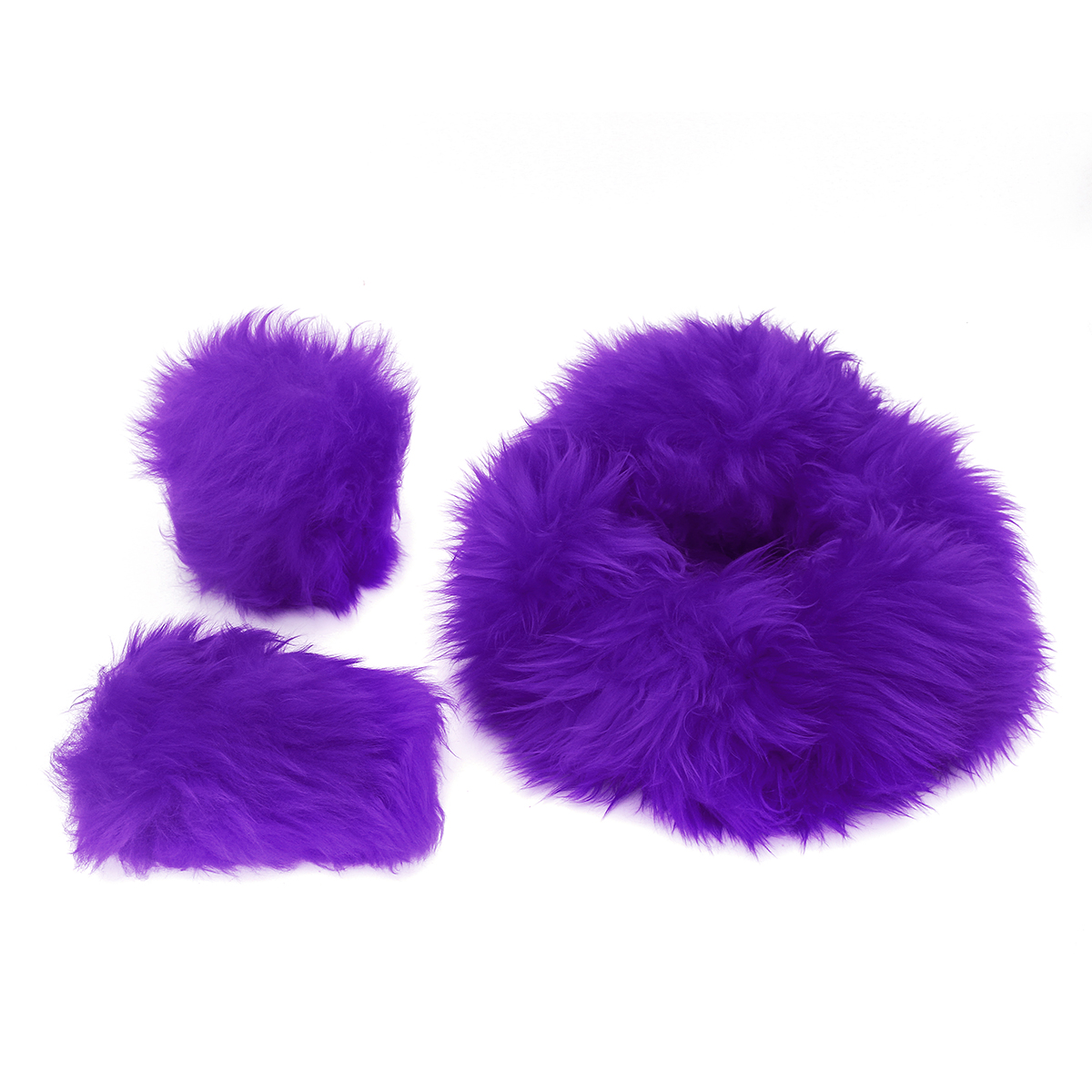 Winter-Furry-Car-Steering-Wheel--Gear-Knob-Shifter-Parking-Brake-Covers-Set-3Pcs-1655631