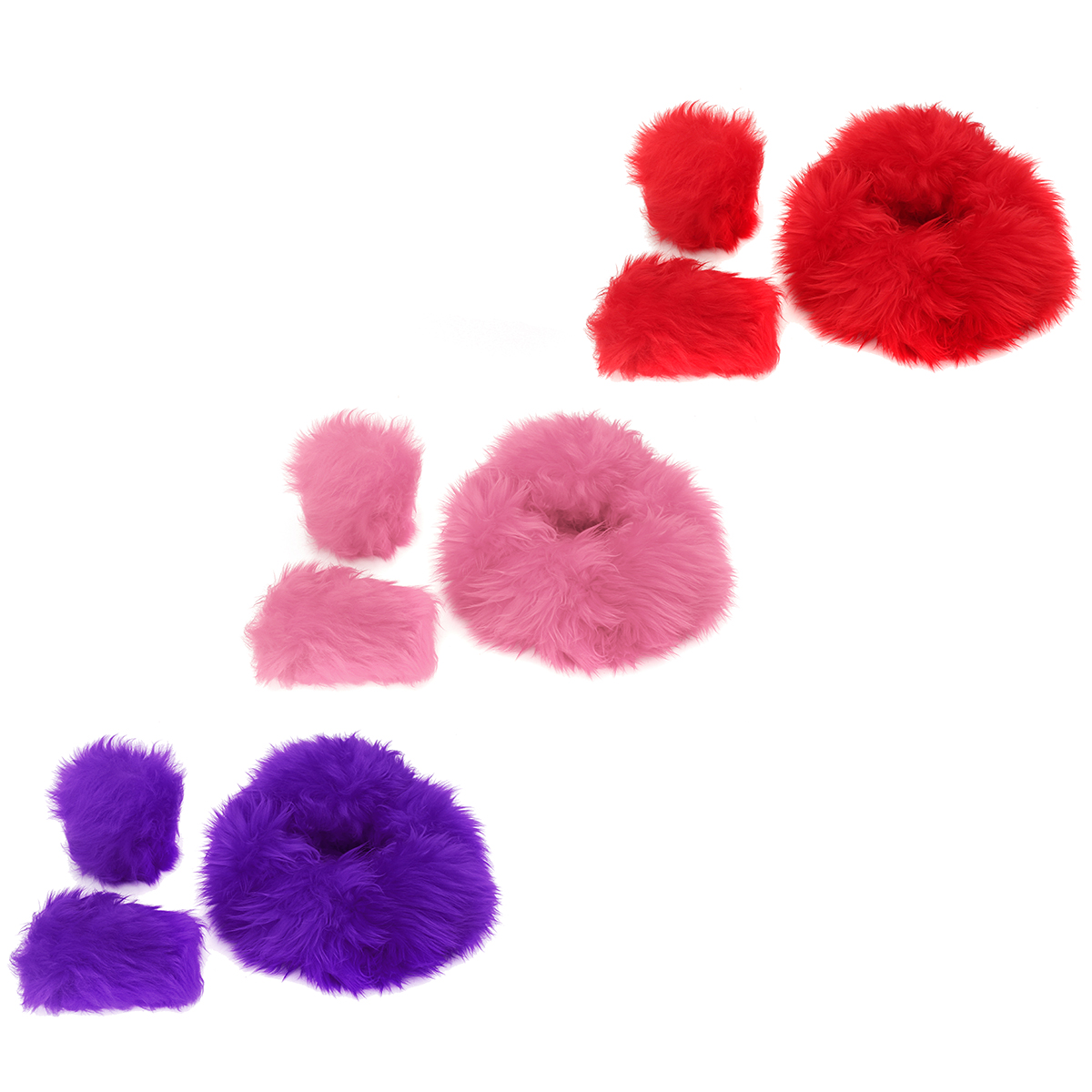 Winter-Furry-Car-Steering-Wheel--Gear-Knob-Shifter-Parking-Brake-Covers-Set-3Pcs-1655631