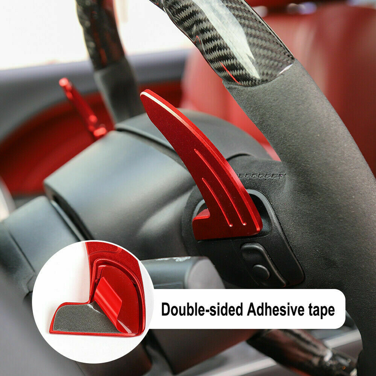 Steering-Wheel-Shift-Paddle-Extended-Shifter-Trim-Aluminum-For-Dodge-Challenger-2015-1784051