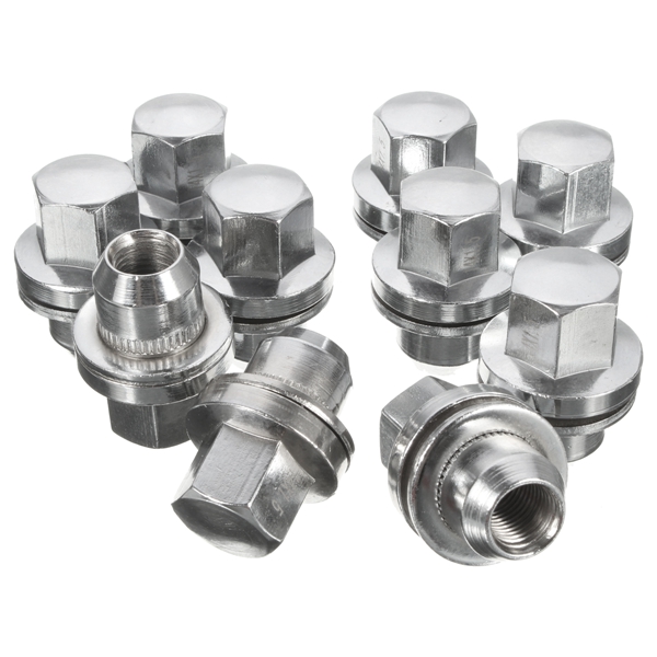 10-X-M14x15mm-Mag-Seat-Lug-Nuts-Wheels-Chrome-Aluminum-Car-for-Land-Rover-LR2-LR3-LR4-1066574