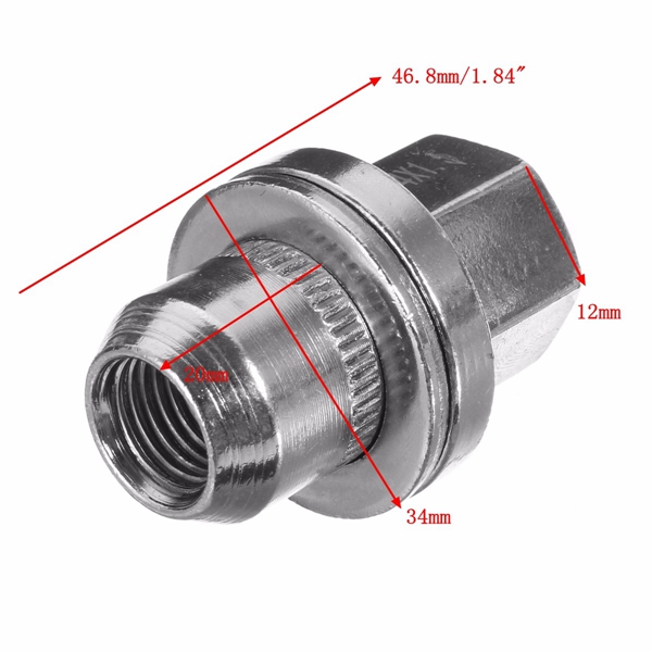 10-X-M14x15mm-Mag-Seat-Lug-Nuts-Wheels-Chrome-Aluminum-Car-for-Land-Rover-LR2-LR3-LR4-1066574