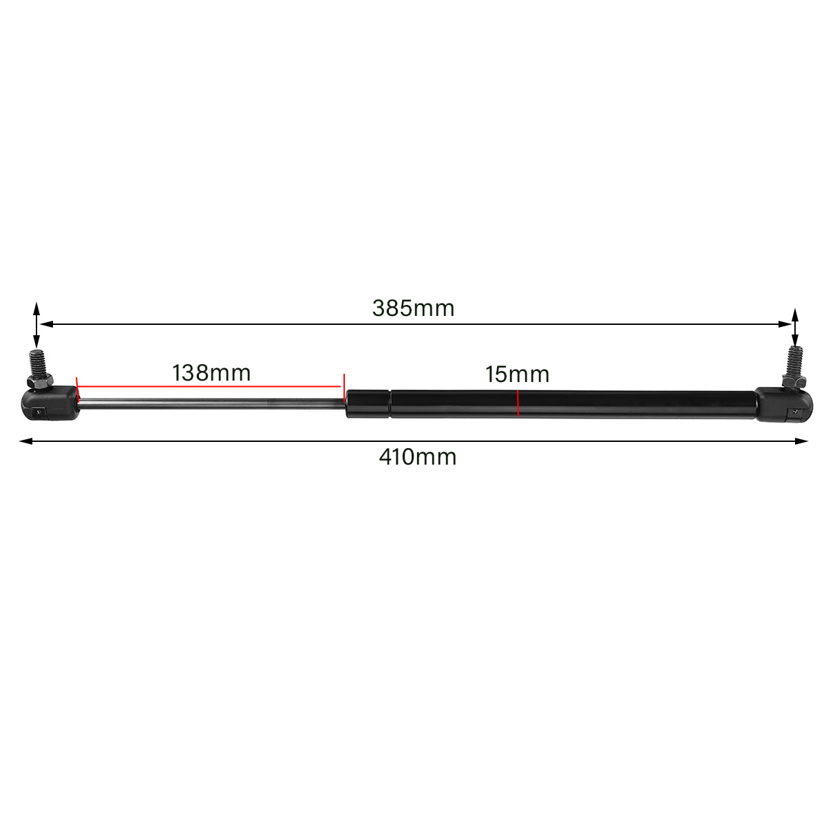110N-410mm-41cm-Gas-Locker-Spring-Strut-Telescopic-Support-Arm-Steel-For-Caravan-1787512