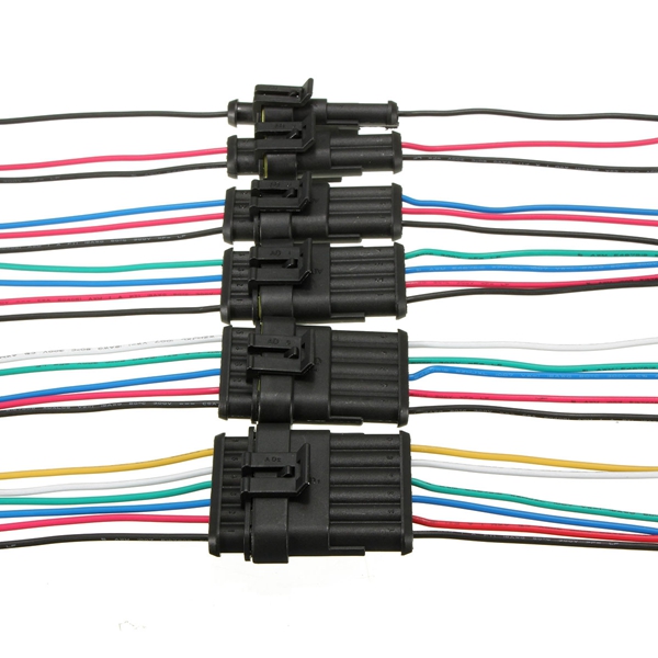 123456-Pin-Car-Motorcycles-Waterproof-Electrical-Connector-Plug-w10cm-Wire-995003