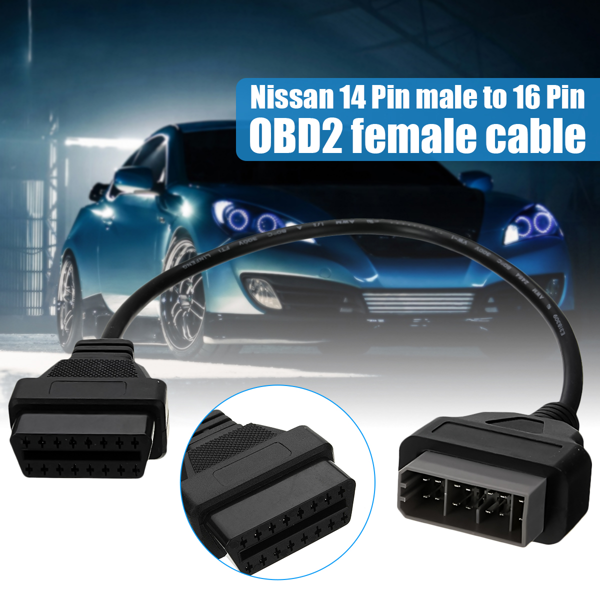 14-Pin-Male-to-16-Pin-OBD2-Female-Cable-Connectors-for-Nissan-1370610
