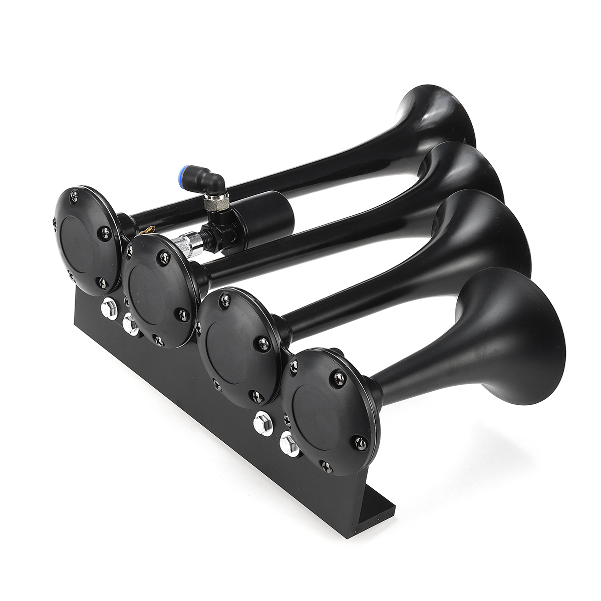 15-Gallon-4-Trumpet-Air-Horn-Tank-Compressor-Gauge-System-Set-Train-Truck-Boat-1550666