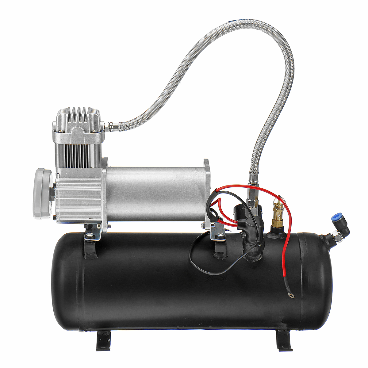15-Gallon-4-Trumpet-Air-Horn-Tank-Compressor-Gauge-System-Set-Train-Truck-Boat-1550666