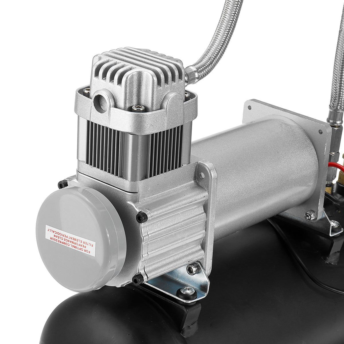 15-Gallon-4-Trumpet-Air-Horn-Tank-Compressor-Gauge-System-Set-Train-Truck-Boat-1550666