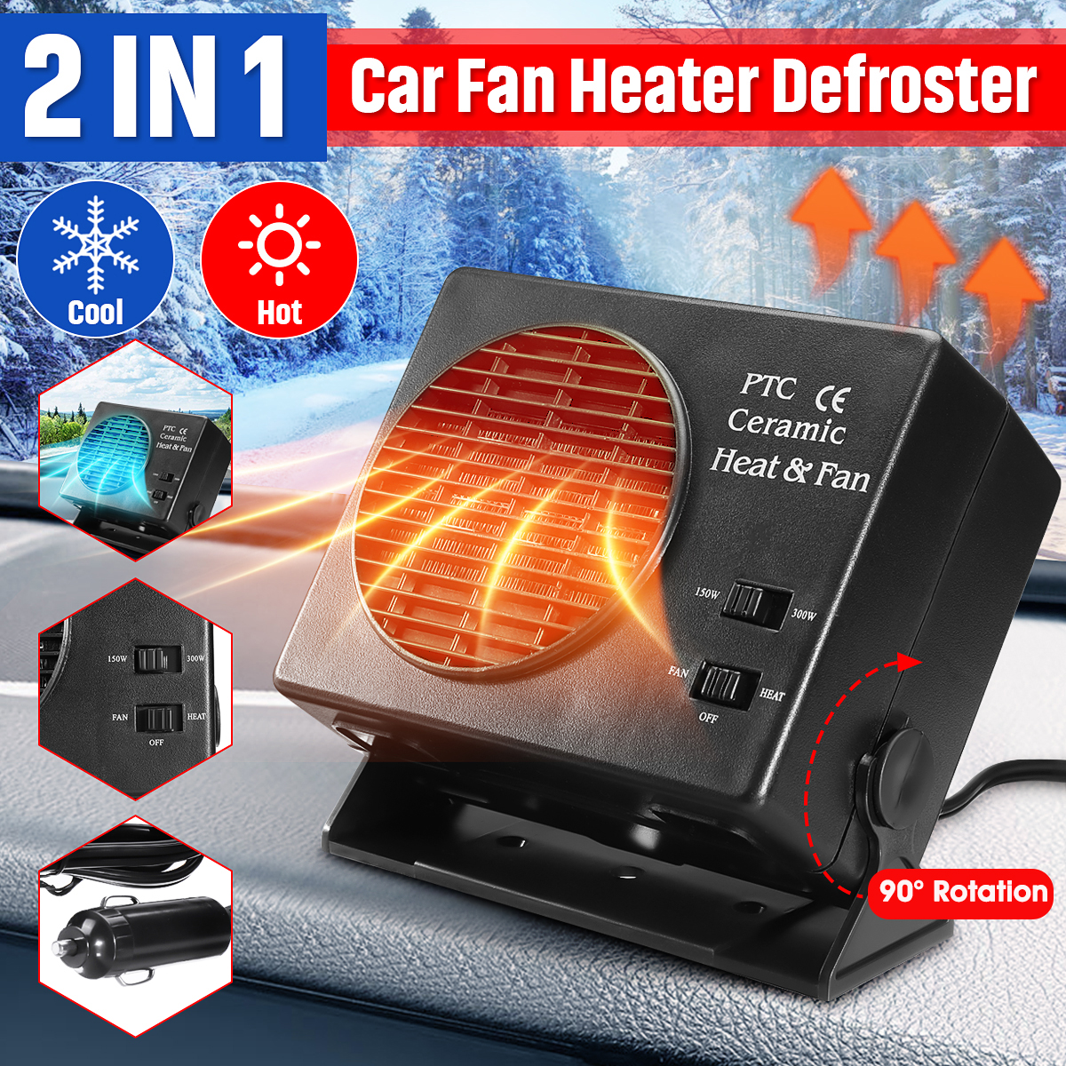 150W300W-2-In-1-Switch-Ceramic-Car-Heater-Heating-Warmer-Defroster-Demister-Fan-Cooling-1622994