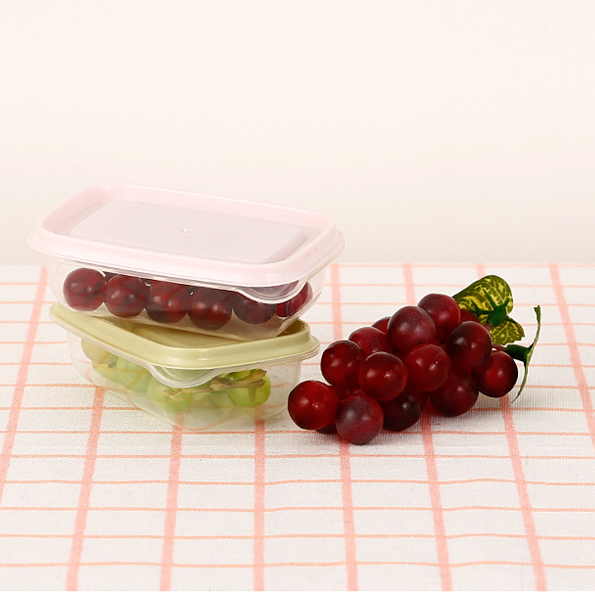 17Pcs-Lunch-Box-Refrigerator-Fresh-Box-Grain-Storage-Box-Microwave-Heating-Sealed-Box-PinkGreen-1651021