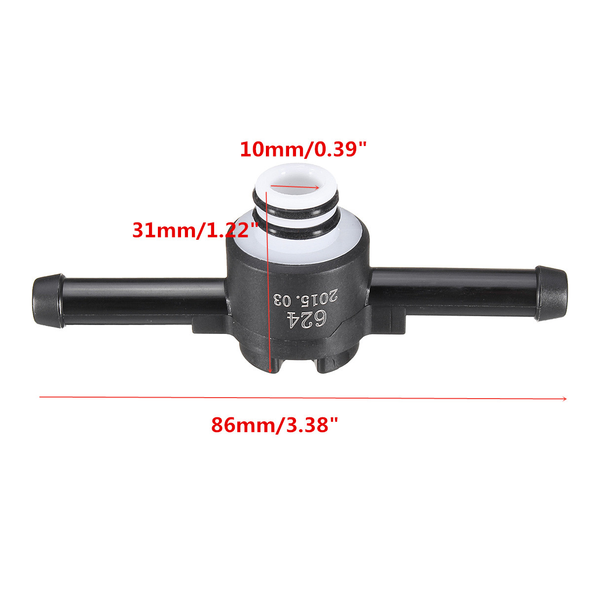 19-TDI-Diesel-Fuel-Filter-Check-Valve-1J0-127-247-A-99-05-Beetle-Golf-Jetta-1155915