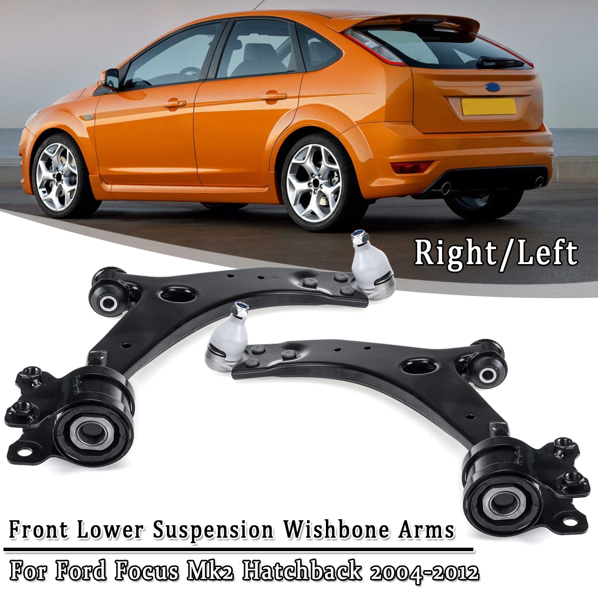 1PC-LeftRight-Steel-Front-Lower-Suspension-Wishbone-Arms-For-Ford-Focus-Mk2-Hatchback-2004-2012-1813025
