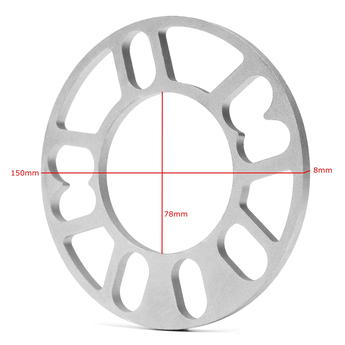 2-Thickness-8mm-Universal-Alloy-Wheel-Spacers-Shims-Set-Kit--For-4-And-5-Stud-Fit-1212366