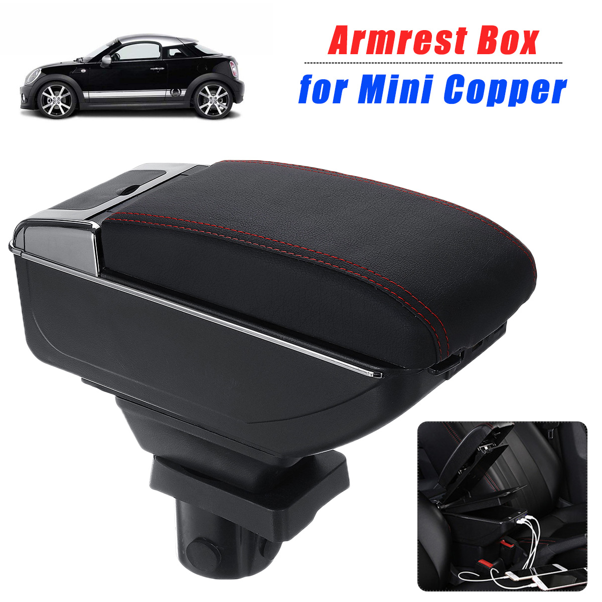2-layers-Car-Armrest-Box-Center-Console-Storage-With-Ashtray-USB-For-Mini-Copper-Coupe-1600834