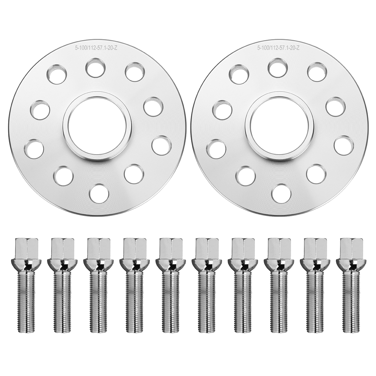 20mm-Wheel-Spacer-Shims-Hub-Bolt-For-VW-Volkswagen-Audi-10-Wheel-Bolts-1540401