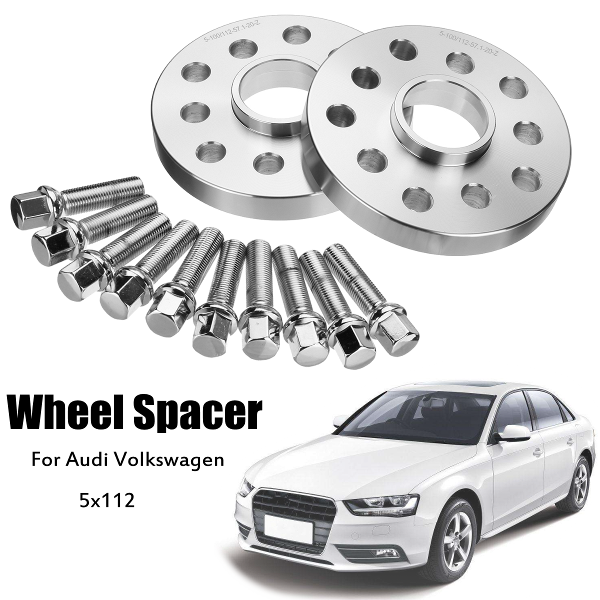 20mm-Wheel-Spacer-Shims-Hub-Bolt-For-VW-Volkswagen-Audi-10-Wheel-Bolts-1540401
