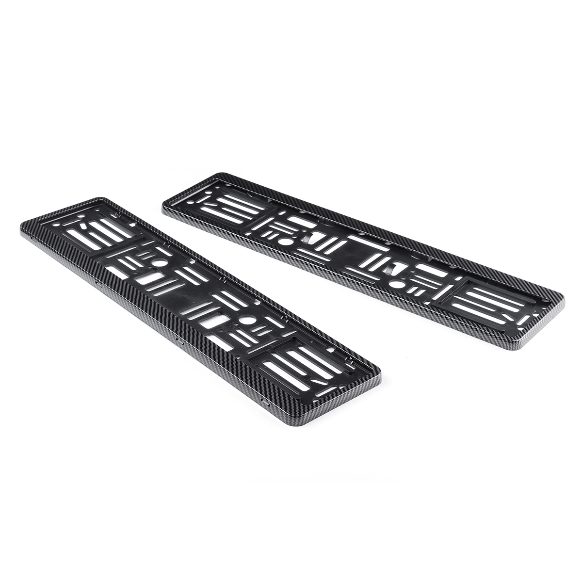 2PCS-Car-Licence-Number-Plate-Carbon-Fiber-Color-Euro-Surround-Holder-Frame-1700186