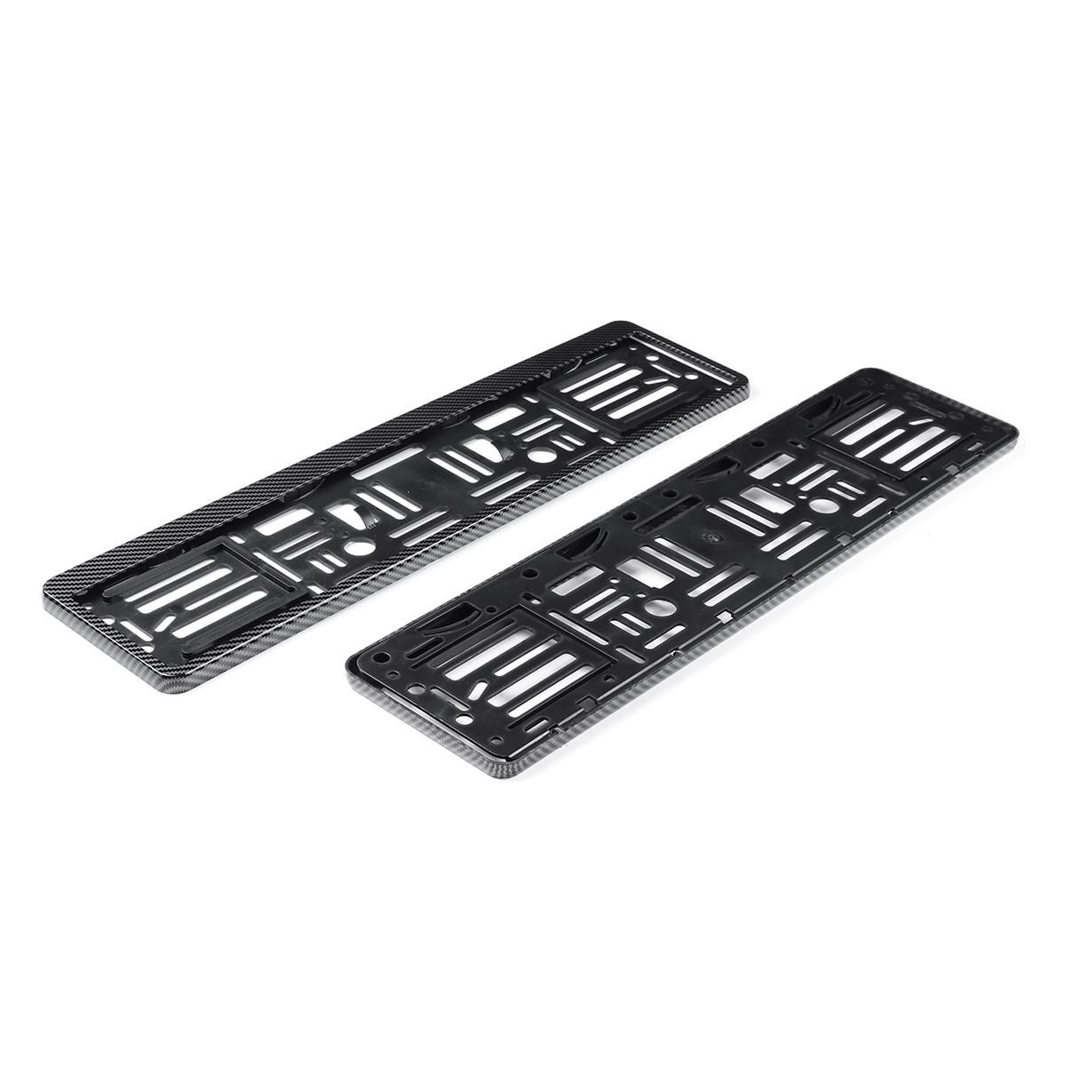 2PCS-Car-Licence-Number-Plate-Carbon-Fiber-Color-Euro-Surround-Holder-Frame-1700186