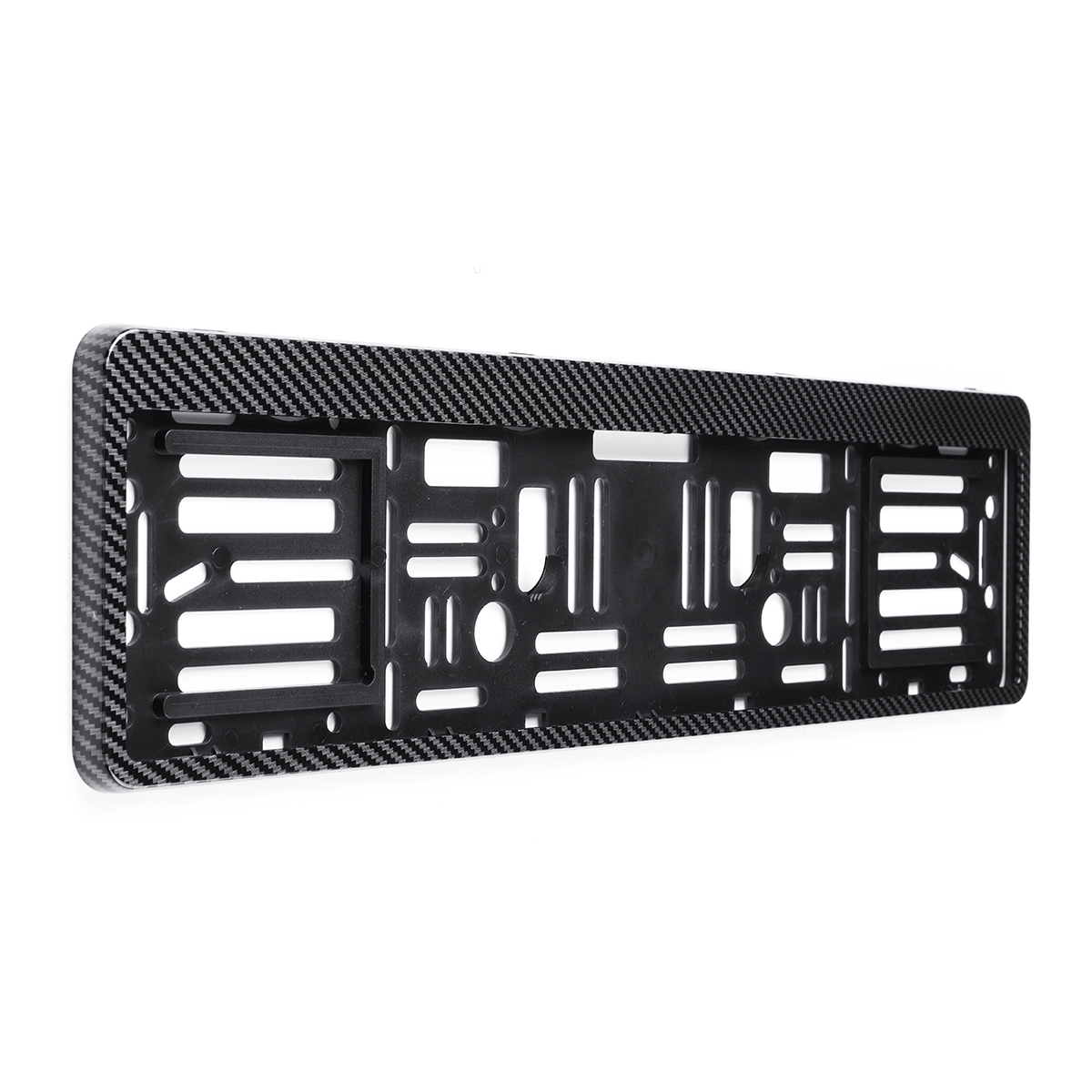 2PCS-Car-Licence-Number-Plate-Carbon-Fiber-Color-Euro-Surround-Holder-Frame-1700186