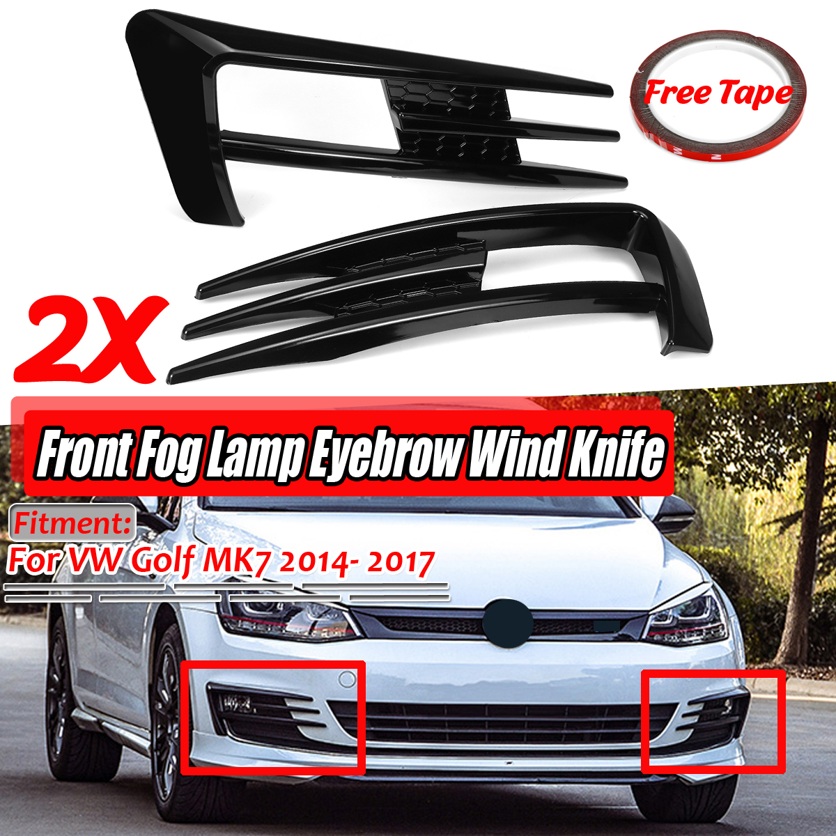 2Pcs-Car-Front-Fog-Lamp-Eyebrow-Glossy-Black-For-VW-Golf-MK7-2014-2017-1683484