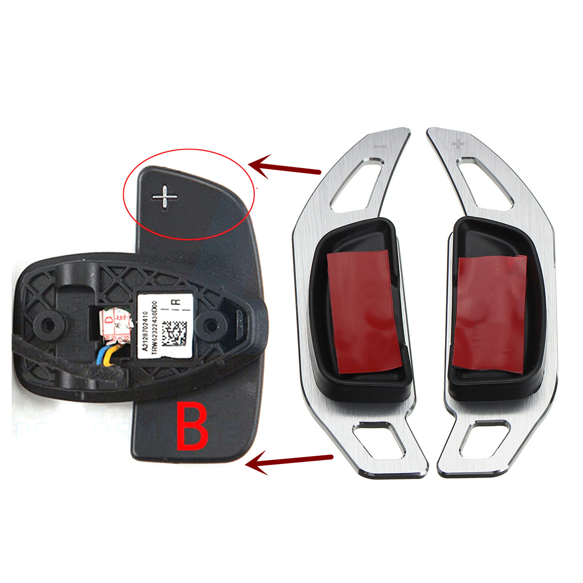 2Pcs-Car-Universal-AB-Paddle-Shifter-Extension-For-Benz-C-Class-W204-C180L-C200L-C260L-2008-2013-1569229