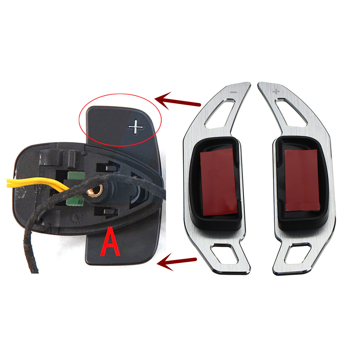 2Pcs-Car-Universal-AB-Paddle-Shifter-Extension-For-Benz-C-Class-W204-C180L-C200L-C260L-2008-2013-1569229
