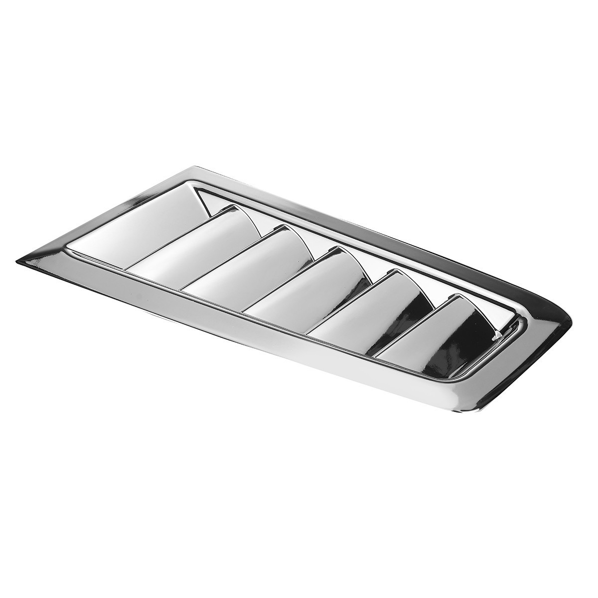 2Pcs-Universal-Car-ABS-Plastic-RS-Style-Bonnet-Vents-Chrome-Silver-With-Free-Tape-1659524