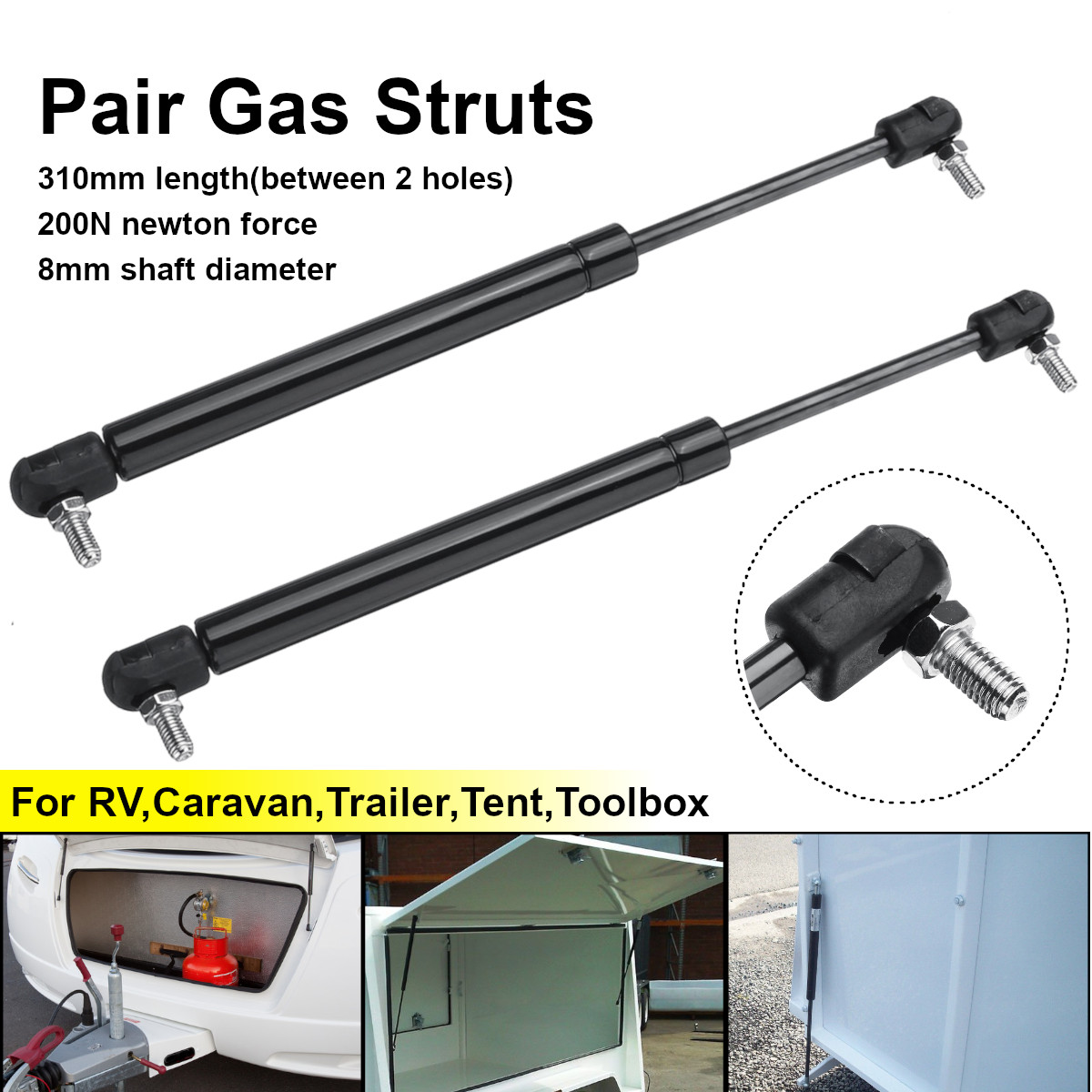 2pcs-Gas-Spring-Support-Tail-Strut-Bar-310mm-200N-8mm-Shaft-For-RV-Caravan-Tent-Toolbox-1424982