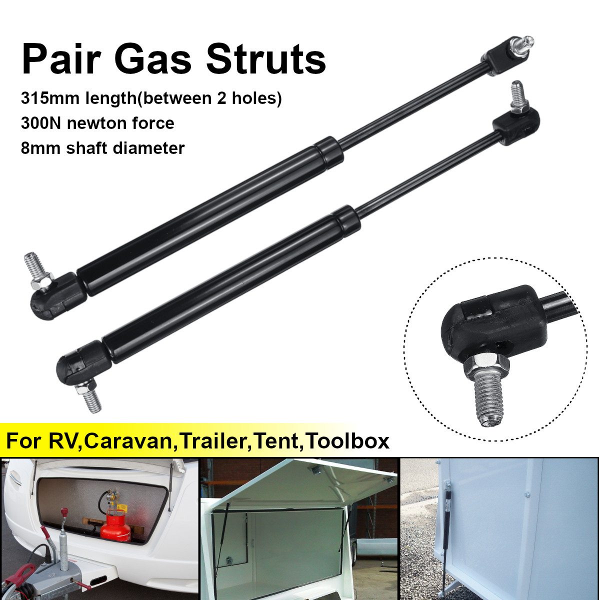 2pcs-Gas-Spring-Support-Tail-Strut-Bar-315mm-300N-8mm-Shaft-For-RV-Caravan-Tent-Toolbox-1424937