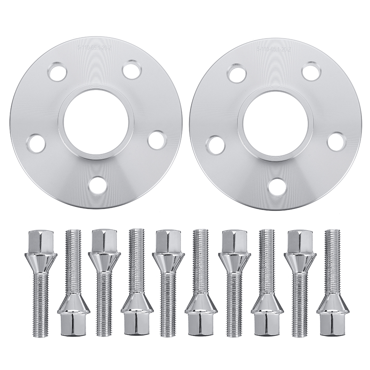 2pcs-Hubcentric-Wheel-Spacer-Shims-20mm-651CB--Bolts-For-Vauxhall-Astra-1523285