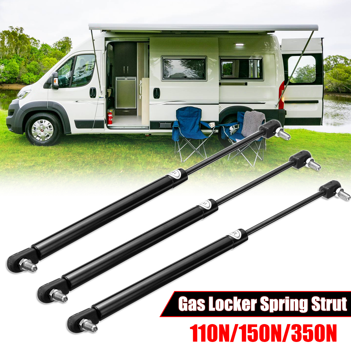 410mm-Door-Hinge-Gas-Spring-Damper-Ball-Gas-Strut-Shock-Spring-Caravan-1792385