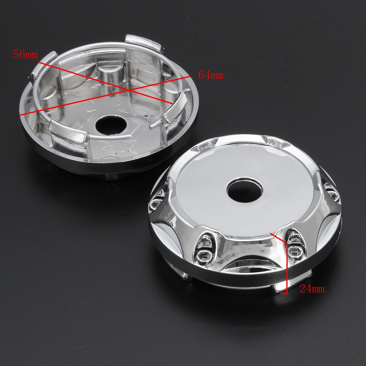 4PC-64mm-ABS-Silver-Wheel-Center-Hub-Caps-Wheel-Center-Emblem-1148138
