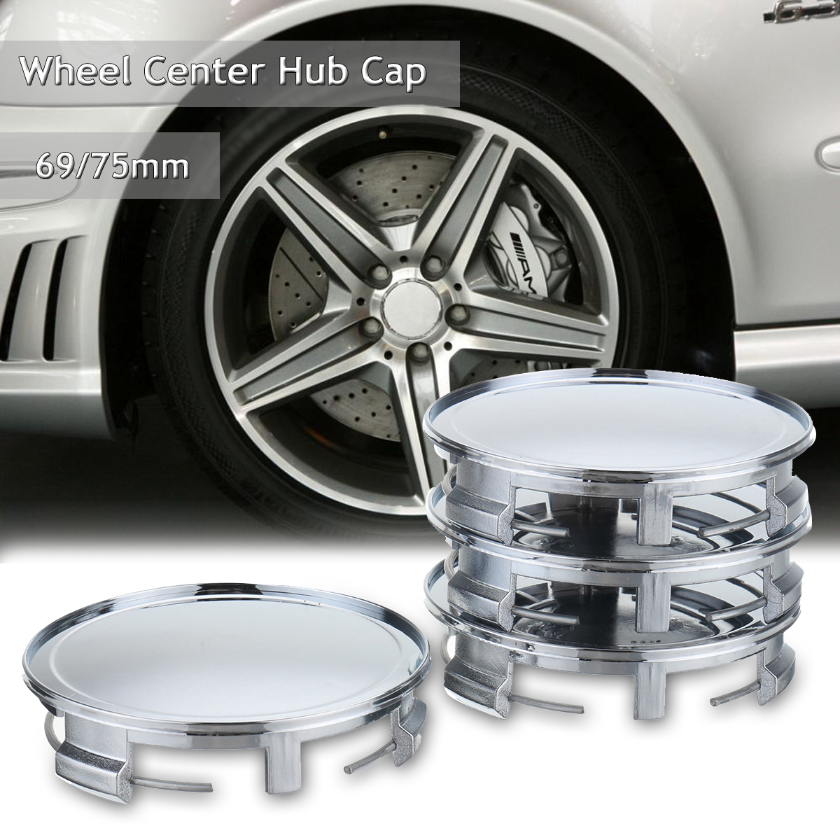 4pcs-75mm-69mm-Sliver-Car-Auto-Wheel-Center-Hub-Cover-Cap-For-Benz-SLK-A-Class-1214051