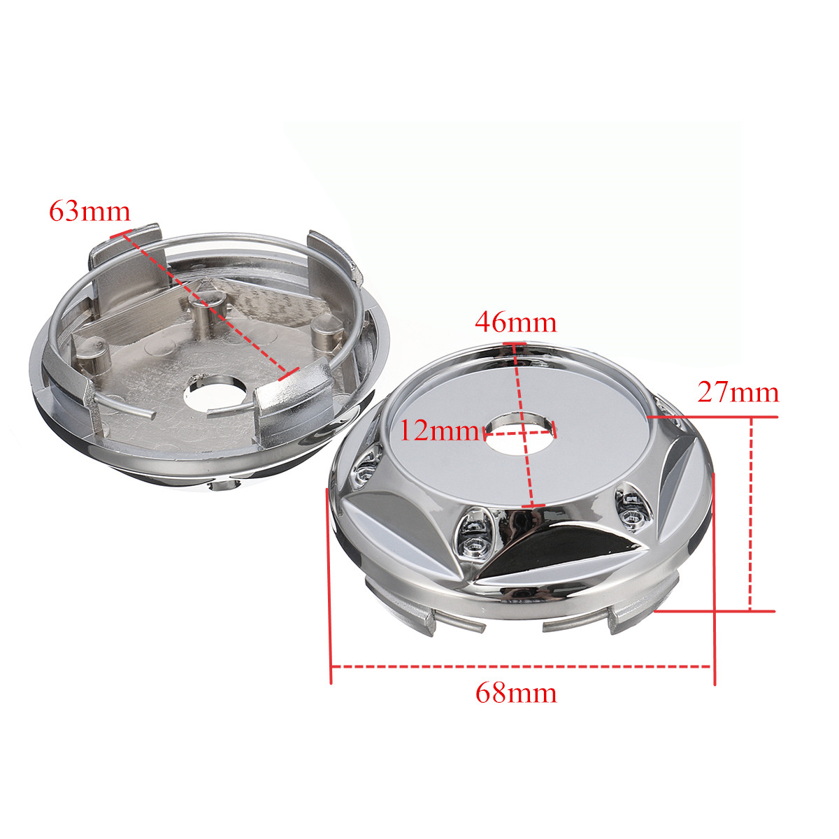 4pcs-Set-68mm-63mm-Wheel-Center-Hub-Caps-Cover-For-VW-BK-League-Racing-Slot-Mags-1272746