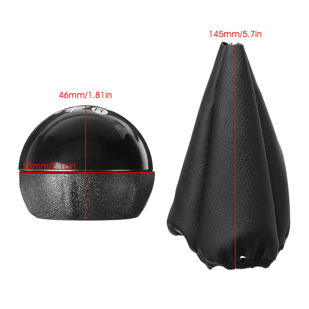 5-Speed-Black-Gear-Knob-Cap--Shift-Knob-Boot-Gaiter-Boot-Cover-For-Fiat-500-500C-2007--2015-1624582