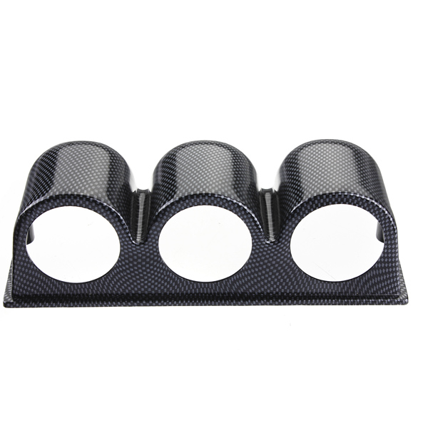 52mm-Carbon-Fiber-Look-Dash-3-Hole-Gauge-Meter-Mount-Holder-Pod-938579