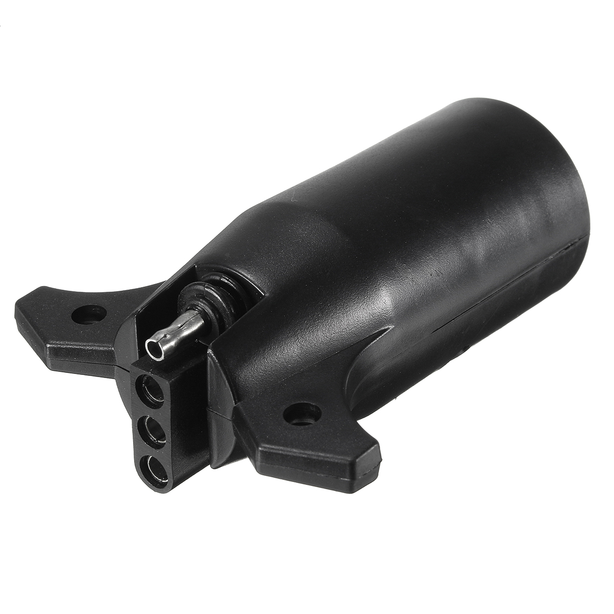 7-Way-Round-To-4-Pin-Flat-Trailer-Light-Adapter-Plug-Connector-RV-Boat-1117446