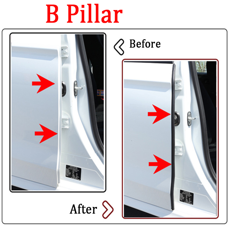 8-Pcs-Car-Door-Dustproof-Sealing-Strip-Noise-Reduction-For-Tesla-MODEL-3SX-1556092