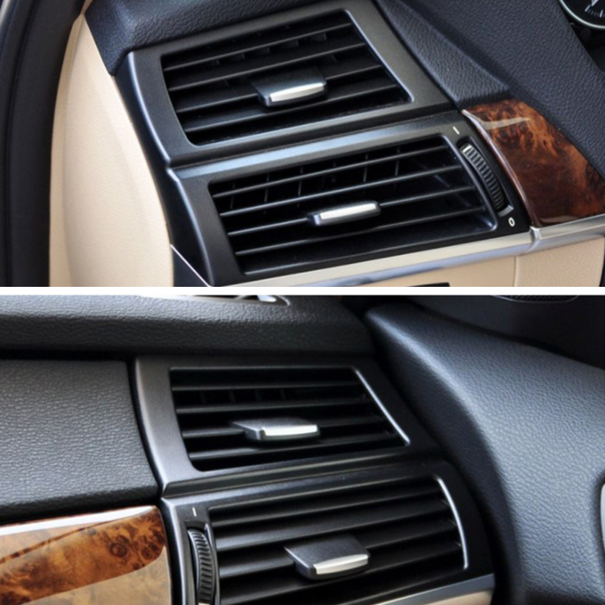 Black-Front-AC-Air-Vent-Outlet-Tab-Clip-Repair-kit-For-BMW-X5-E70-2006-2013-X6-E71-2008-2014-1580149