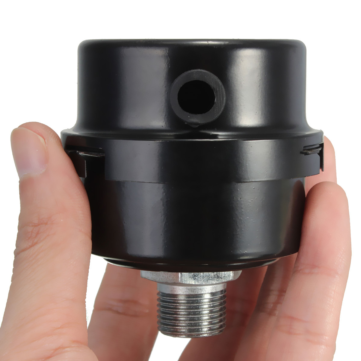 Black-Metal-38BSP-16mm-Thread-Dia-Air-Compressor-Intake-Filter-Muffler-Silencer-1632201