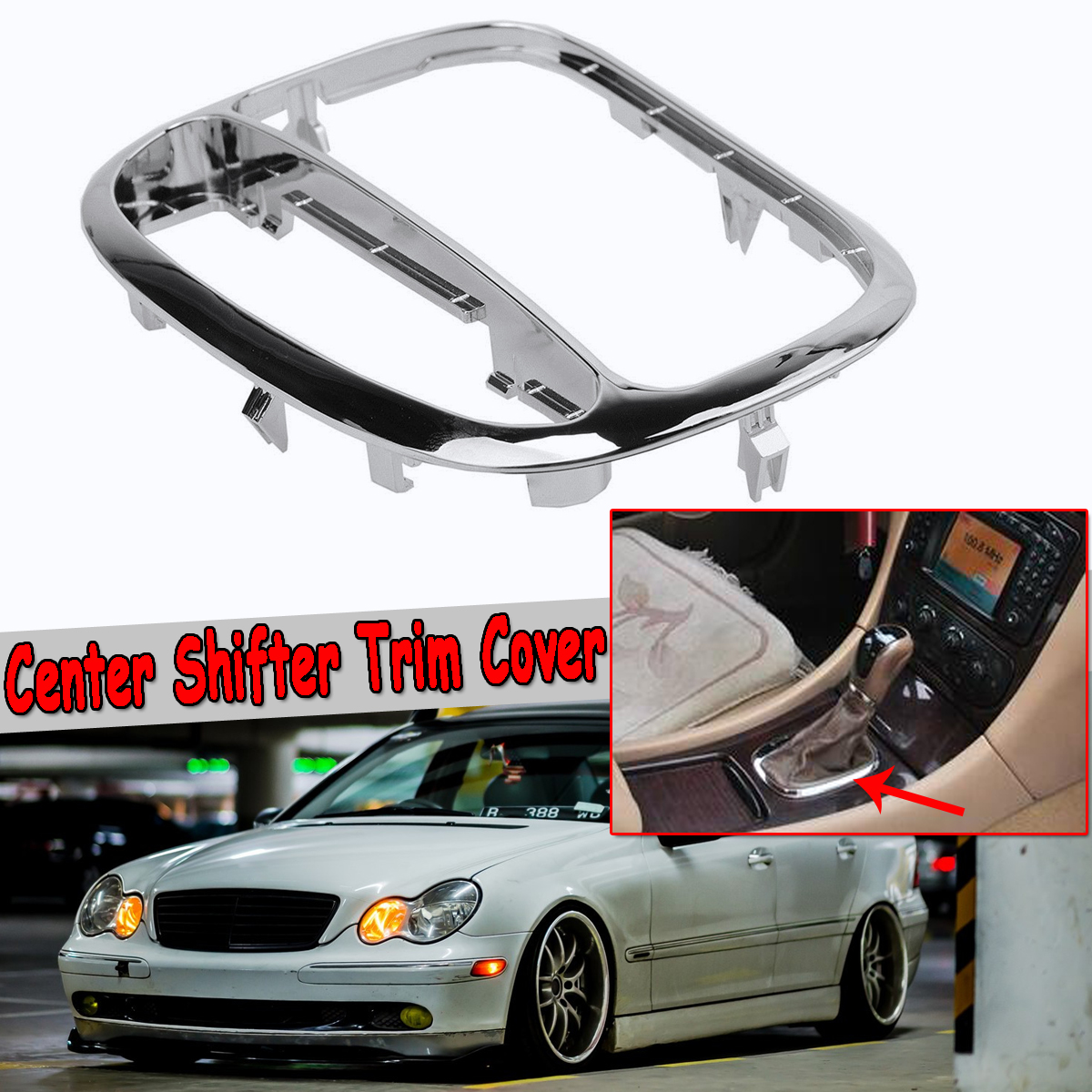 Car-Center-Shifter-Trim-Cover-Bezel-for-Mercedes-Benz-C-Class-W203-C230-C240-C320-D106-2032671988-1514974