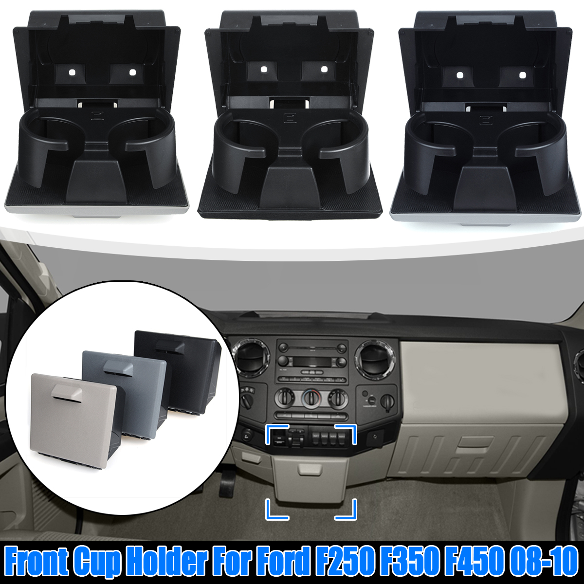 Car-Front-Duty-Dashboard-Cup-Holder-For-Ford-F250-F350-F450-2008-2010-1615532
