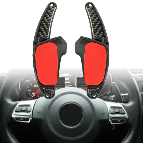 Car-Gear-Shift-Steel-Ring-Wheel-Extension-Pedal-Carbon-Fiber-for-VW-Golf-MK7-GTI-GTD-1064386