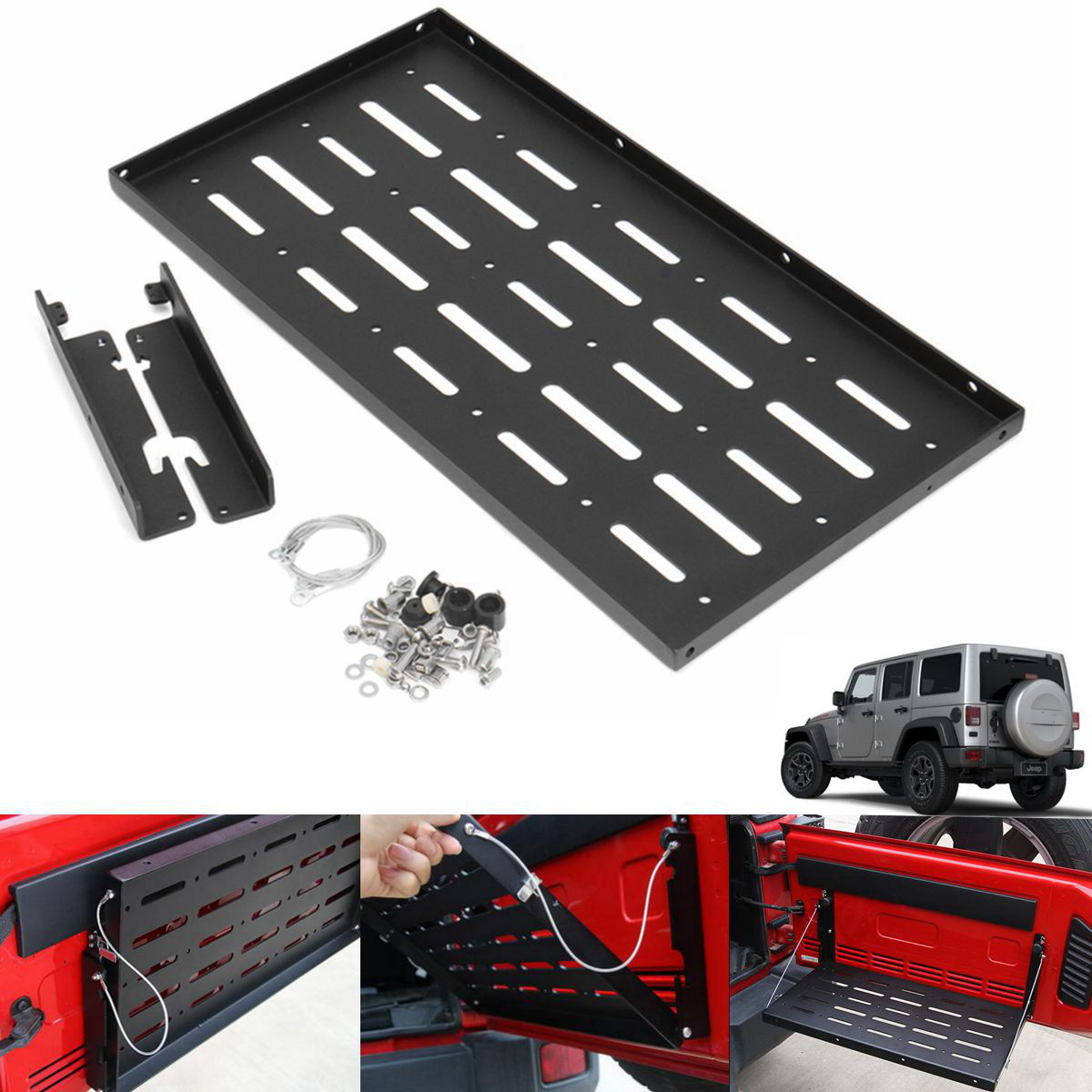 Car-Metal-Tailgate-Fold-Down-Panel-Rear-Trunk-Storage-Net-Set-For-Jeep-Wrangler-JK-2--4-Door-1523287