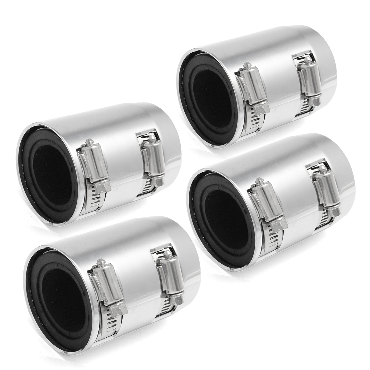 Car-Off-Road-48-Inch-Silver-Stainless-Steel-Radiator-Coolant-Water-Hose--Cover-Kit-1172160
