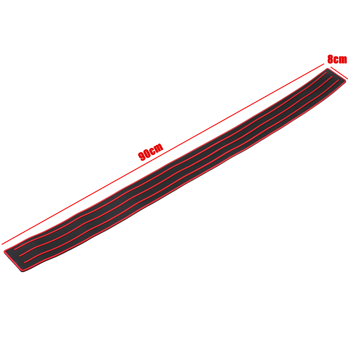 Car-Rear-Bumper-Sill-Body-Guard-Protector-Rubber-Plate-Trim-Cover-Strip-90Cm-1658475