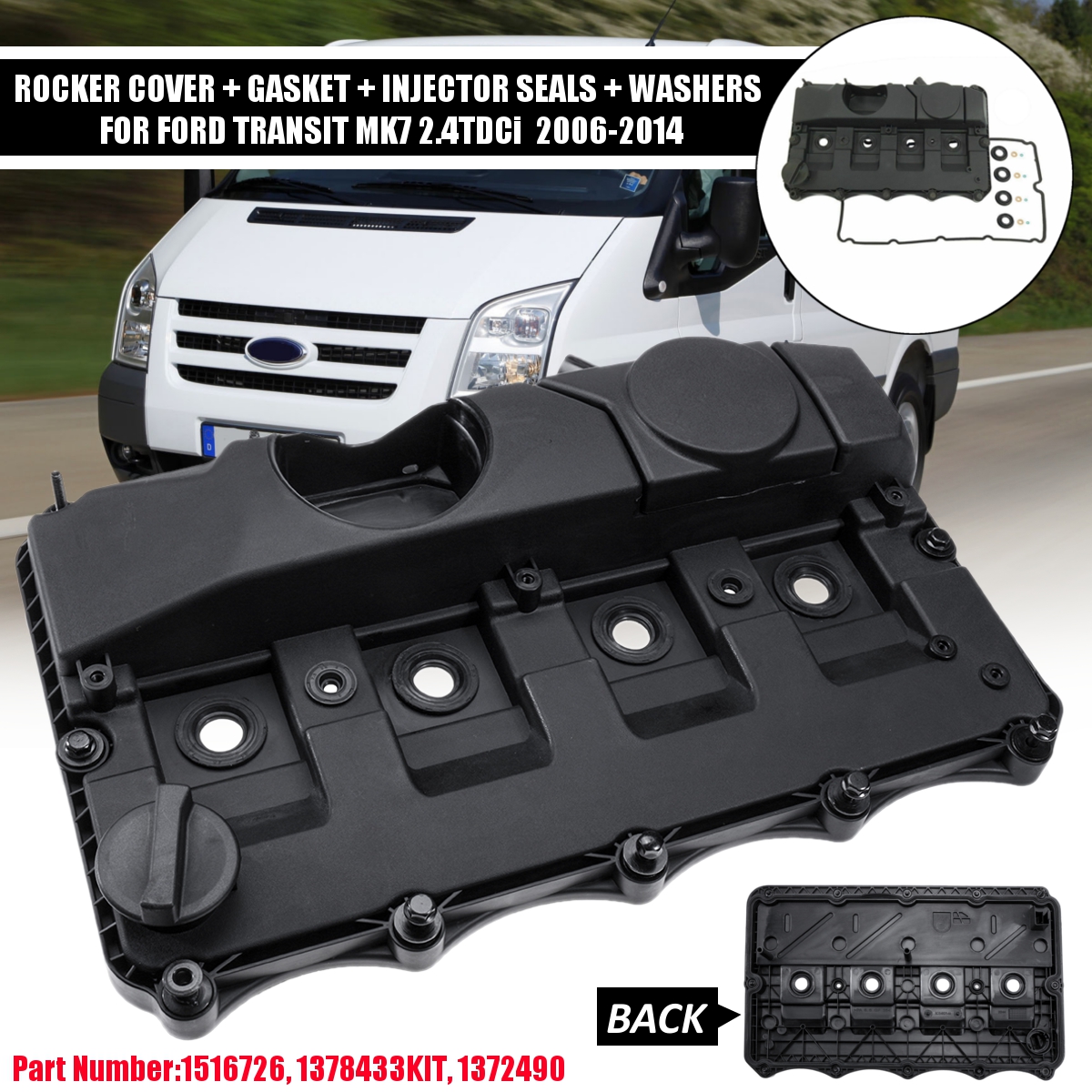 Car-Rocker-Cover-Gasket-Injector-Seal-Washers-292315230305-For-Ford-Transit-MK7-24TDCi--2006-2014-1615516